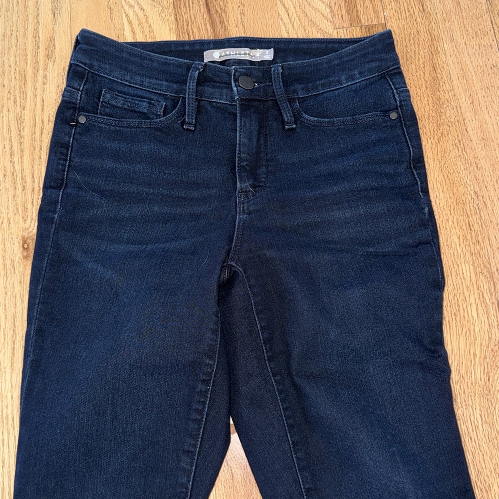 Athleta Sculptek Women's Deep Blue Skinny Jeans - Picture 2 of 7